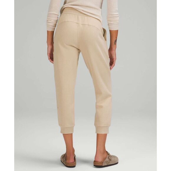 Lululemon Scuba High-Rise Cropped Jogger | Size 4  Trench (Tan) -Like New - Picture 2 of 12